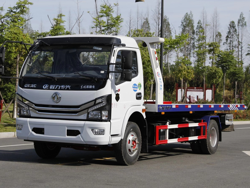 國六東風(fēng)大多利卡黃牌一拖二清障車