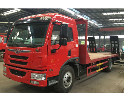 【國六】解放龍V單橋平板，150挖機平板