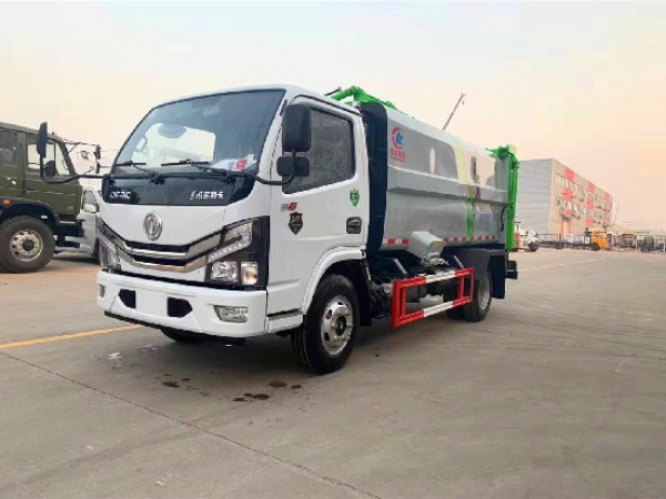 東風(fēng)小多利卡國六6方藍牌側(cè)裝壓縮垃圾車