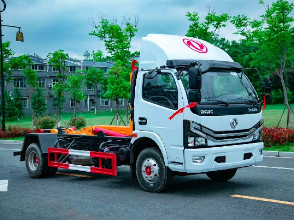 國六東風多利卡8方車廂可卸式(鉤臂)垃圾車