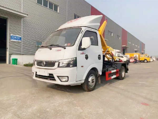 東風途逸國六汽油3~4方車廂可卸(鉤臂)式垃圾車