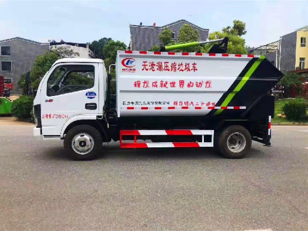 	東風小多利卡國六藍牌無泄漏自裝卸（掛桶）式垃圾車