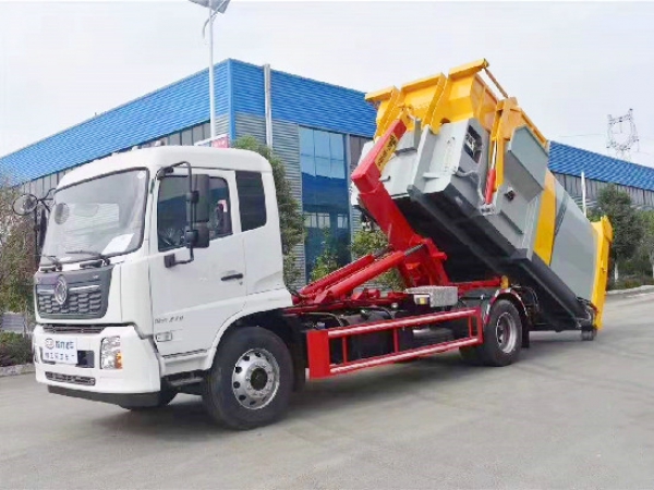 東風天錦國六10~14方車廂可卸(鉤臂)式垃圾車