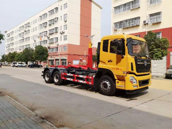 東風天龍國六20~25方車廂可卸(鉤臂)式垃圾車