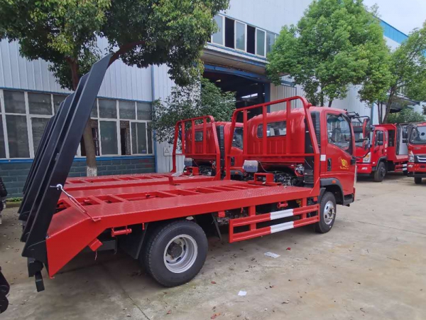 國六豪沃藍牌平板運輸車