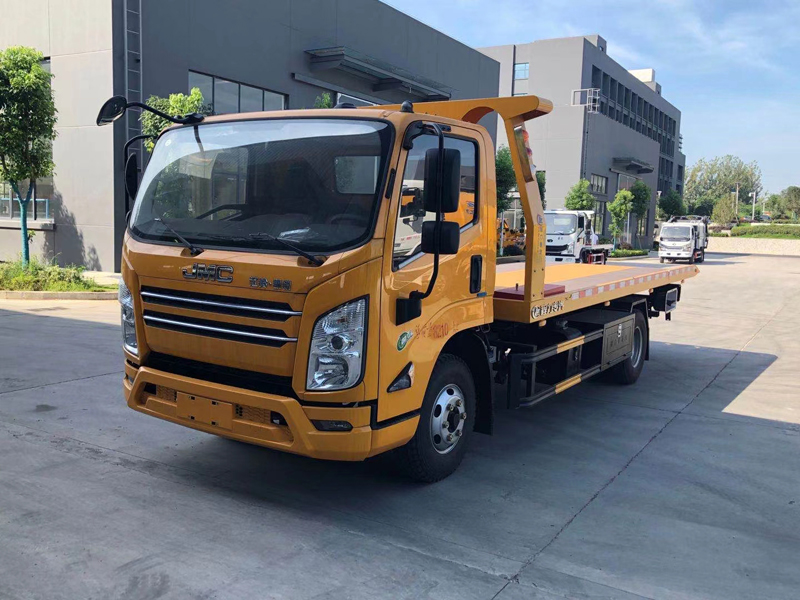 國(guó)六江鈴凱銳一拖二平板清障拖車