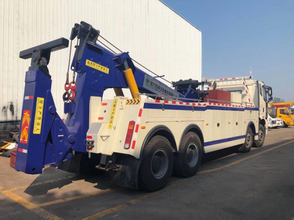 國六解放25噸拖吊聯體清障車