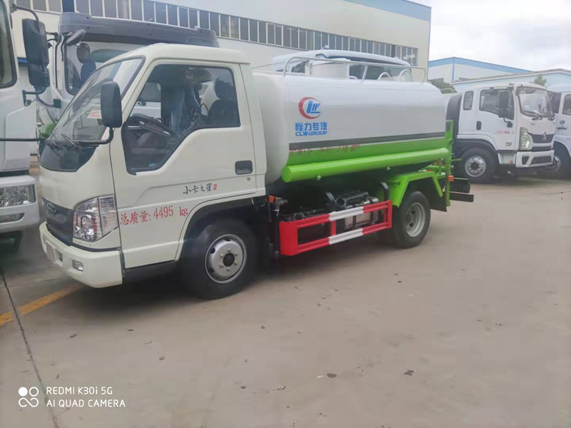 福田小卡5噸藍(lán)牌灑水車